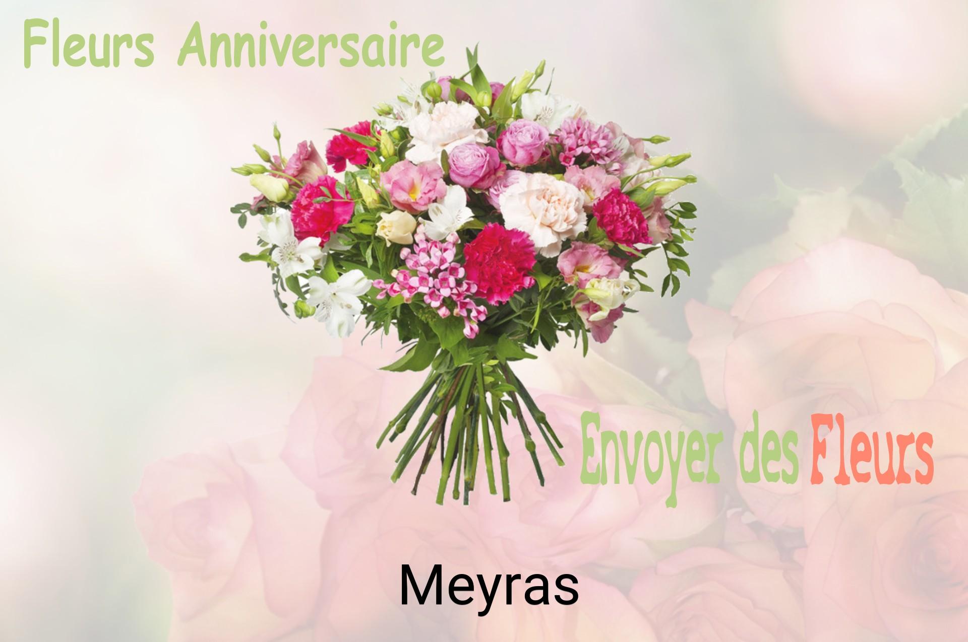 Bouquet de fleurs d’anniversaire livré à Meyras